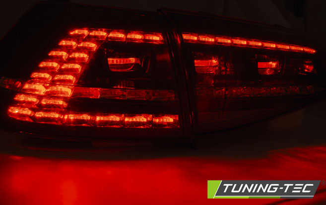 Tail lights VW Golf 7 LED Dynamic Red Smoke – náhľad 2