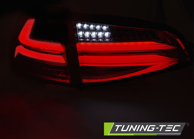 Tail lights VW Golf 7 LED BAR Red Smoke – náhľad 5
