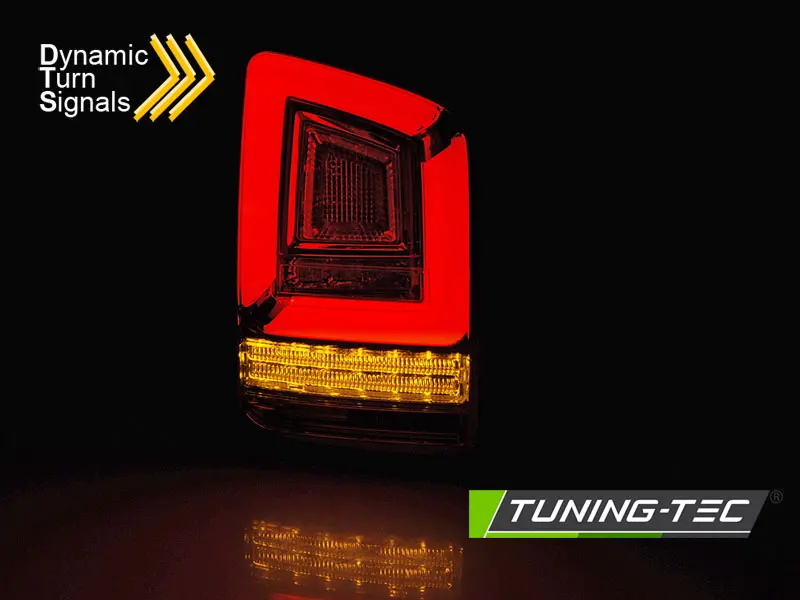 Tail lights VW T6 LED BAR Dynamic Red White (barn doors) – náhľad 2