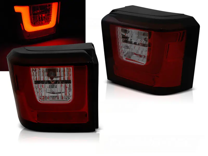 Tail lights VW T4 90-03 LED BAR Red Smoke