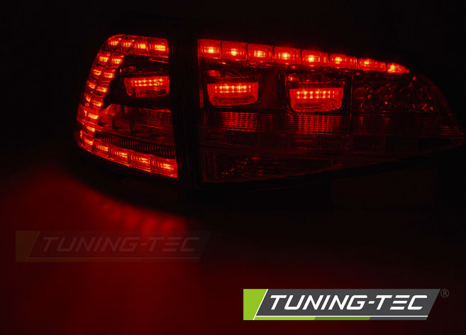 Tail lights VW Golf 7 13-17 Dynamic Red Smoke – náhľad 2