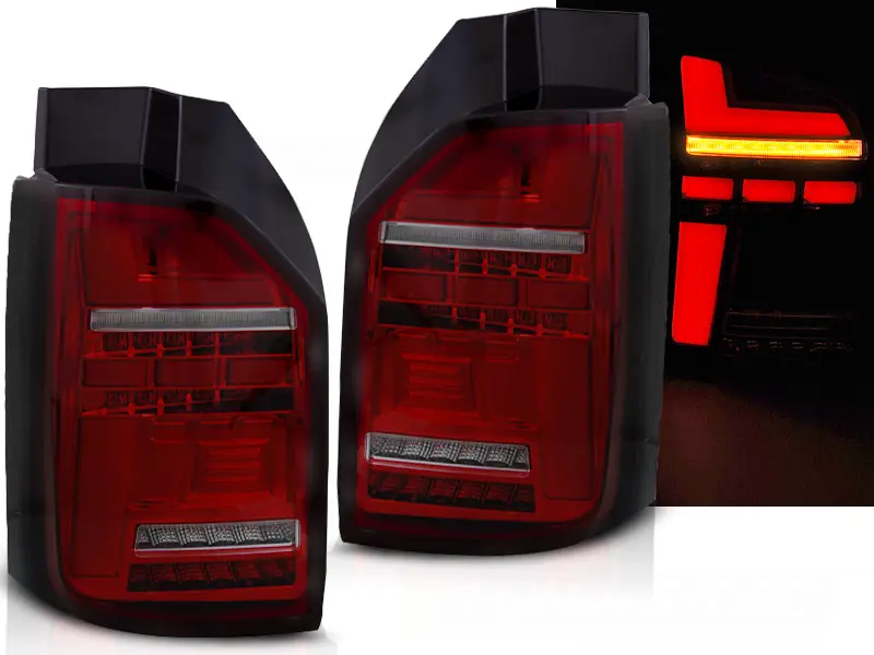 Tail lights VW T6 Bulb Dynamic Red Smoke (tailgate)