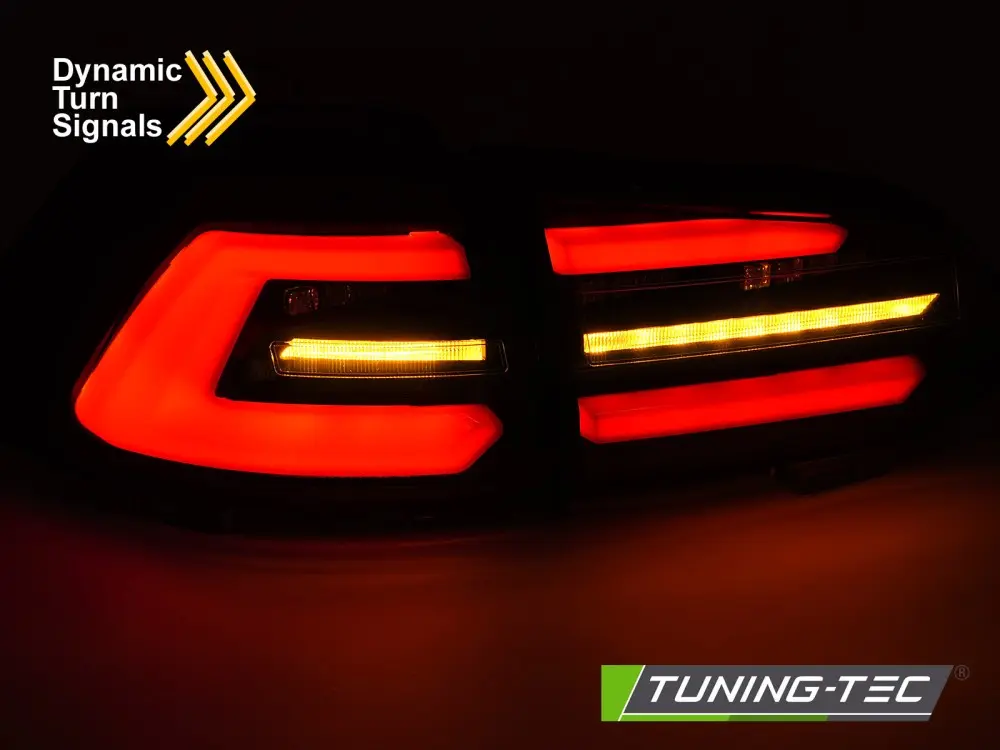 Tail lights VW Golf 7 Variant 17-19 Red LED Dynamic Black White – náhľad 3