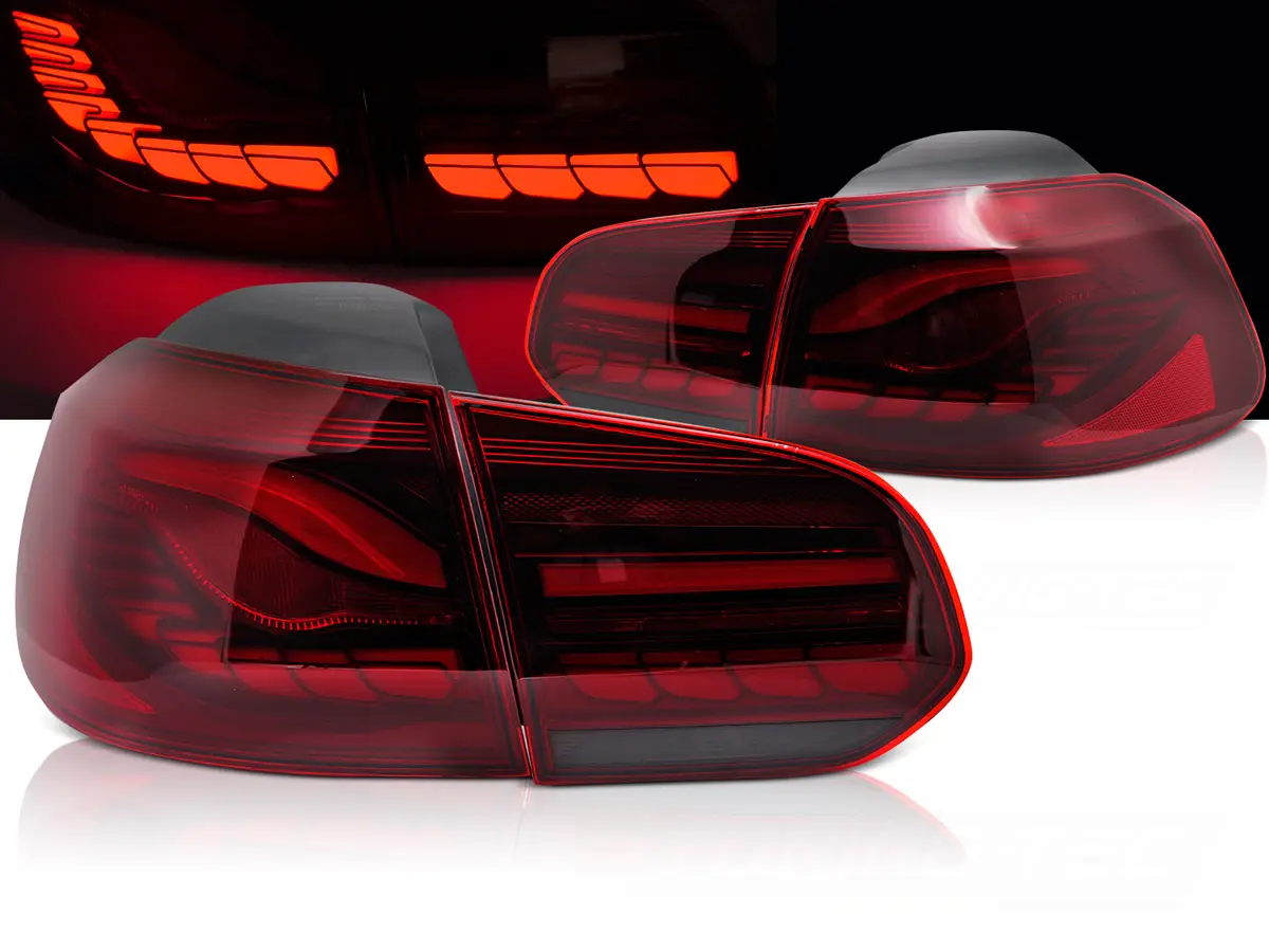 Tail Lights VW Golf 6 Red