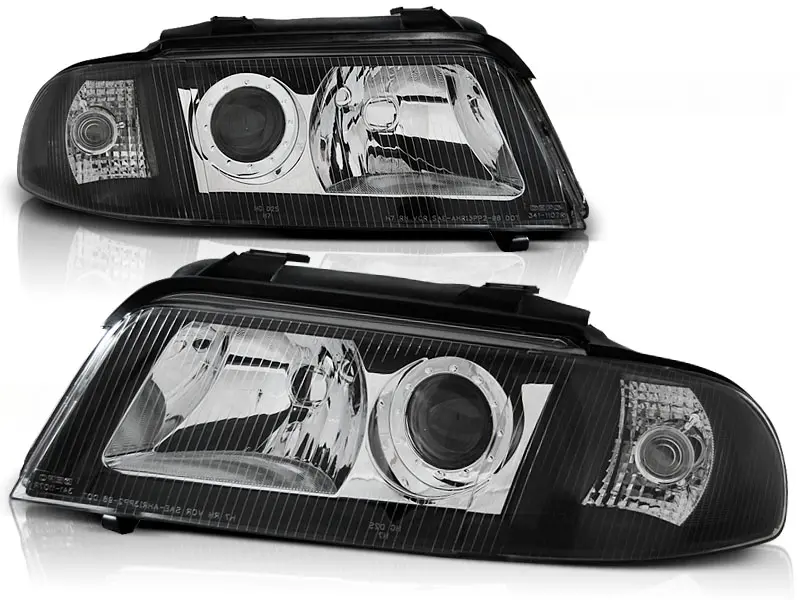 Headlights Audi A4 99-00 Black