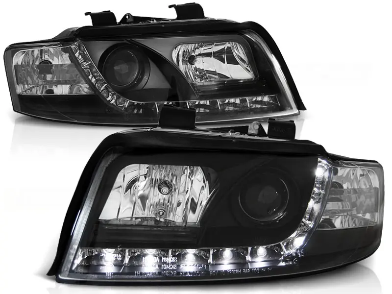 Headlights Audi A4 B6 00-04 Devil Eyes Black