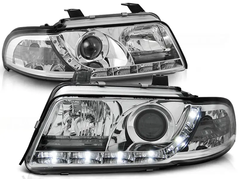 Headlights Audi A4 99-00 DE Chrome