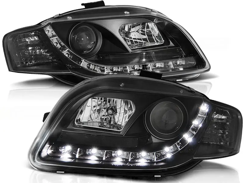 Headlights Audi A4 B7 04-08 Devil Eyes Black