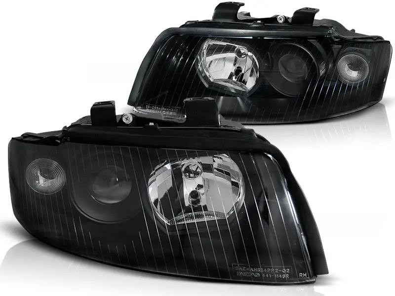 Headlights Audi A4 B6 00-04 Black