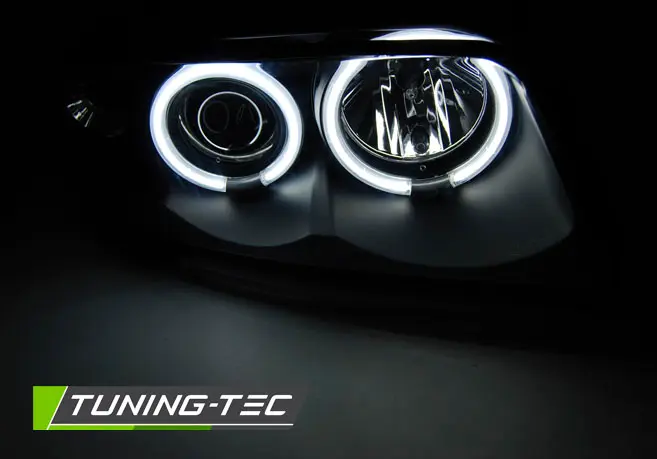 Headlights Audi A4 94-98 CCFL Angel Eyes Black – náhľad 2