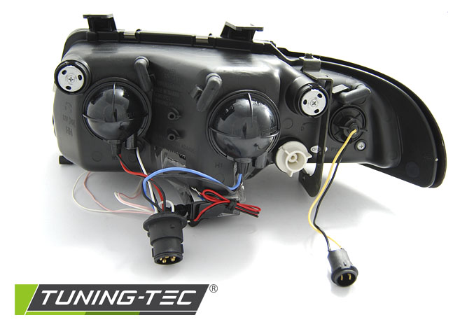 Headlights Audi A4 94-98 CCFL Angel Eyes Black – náhľad 4