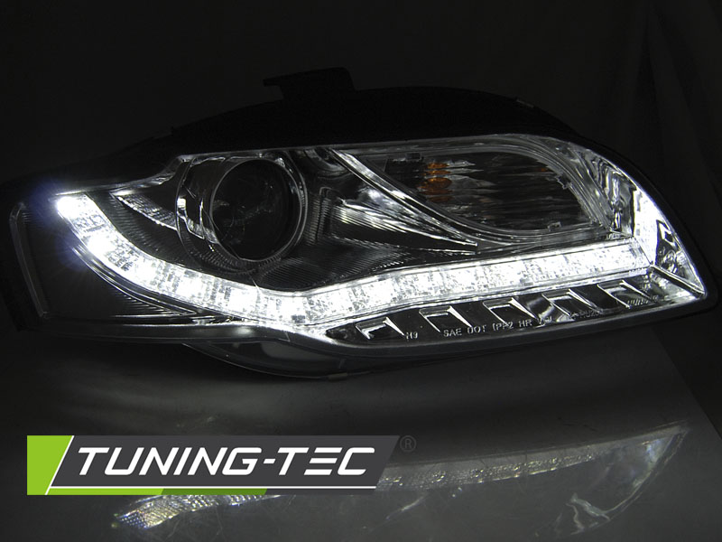 Headlights Audi A4 B7 04-08 DE Chrome – náhľad 3
