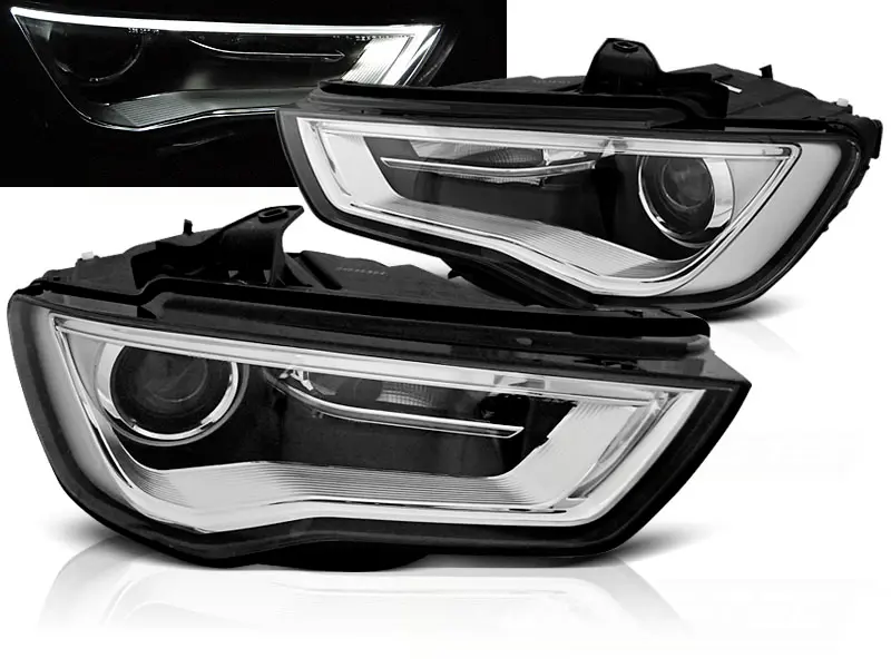 Headlights Audi A3 8V 12-16 DRL Black