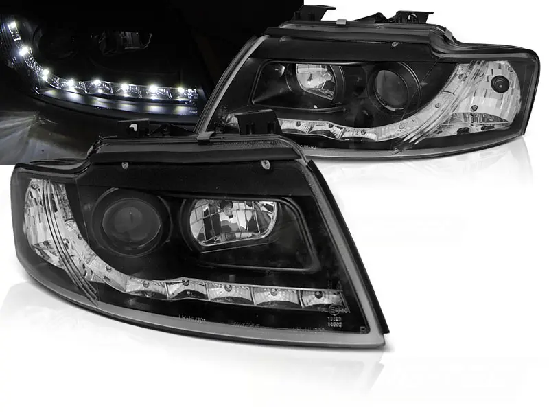 Headlights Audi A4 B6 Cabrio 02-06 Black