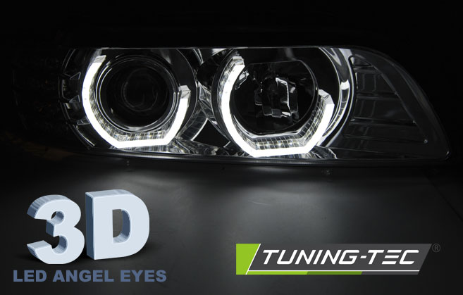 Headlights BMW E39 3D LED Chrome – náhľad 2