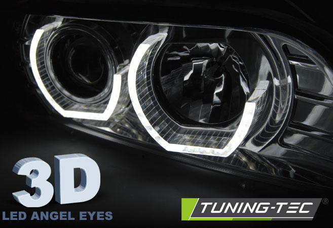 Headlights BMW E39 3D LED Chrome – náhľad 3