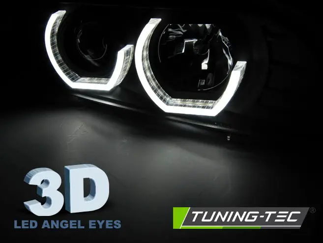 Headlights BMW E39 3D LED Black – náhľad 2