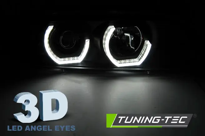 Headlights BMW E39 3D LED Black – náhľad 3