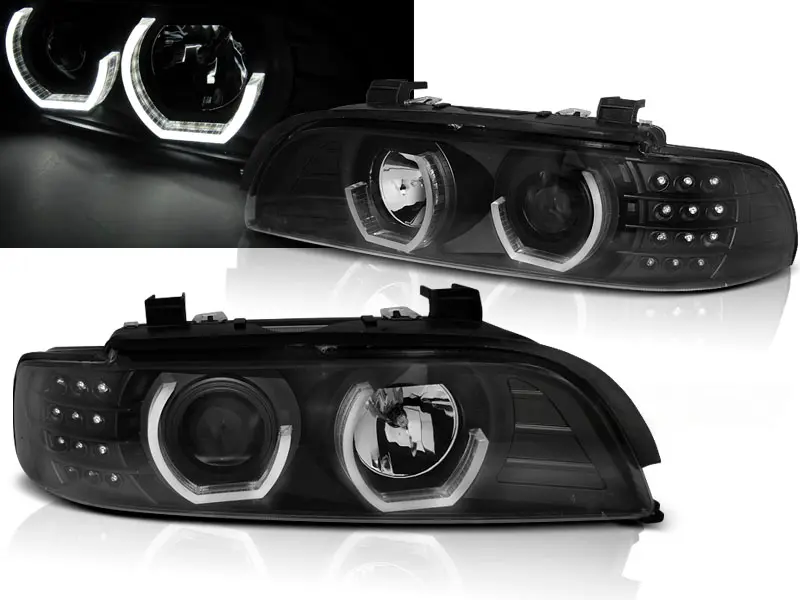 Headlights BMW E39 3D LED Black