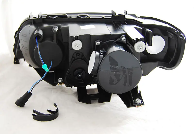 Headlights BMW E53 X5 99-03 Xenon Angel Eyes Black – náhľad 2