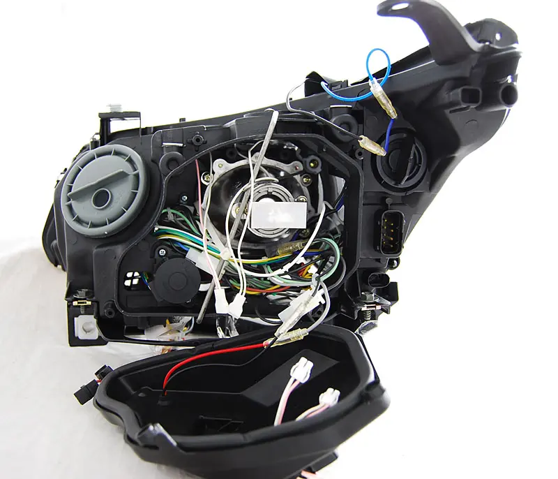 Headlights BMW E60 E61 Xenon CCFL Angel Eyes Black – náhľad 2