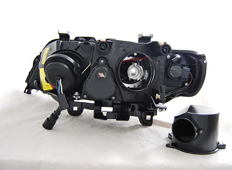 Headlights BMW E53 X5 99-03 Xenon Angel Eyes Black – náhľad 2