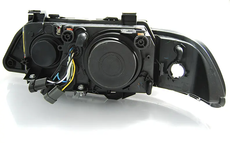 Headlights BMW E39 Halogen Angel Eyes Black – náhľad 3