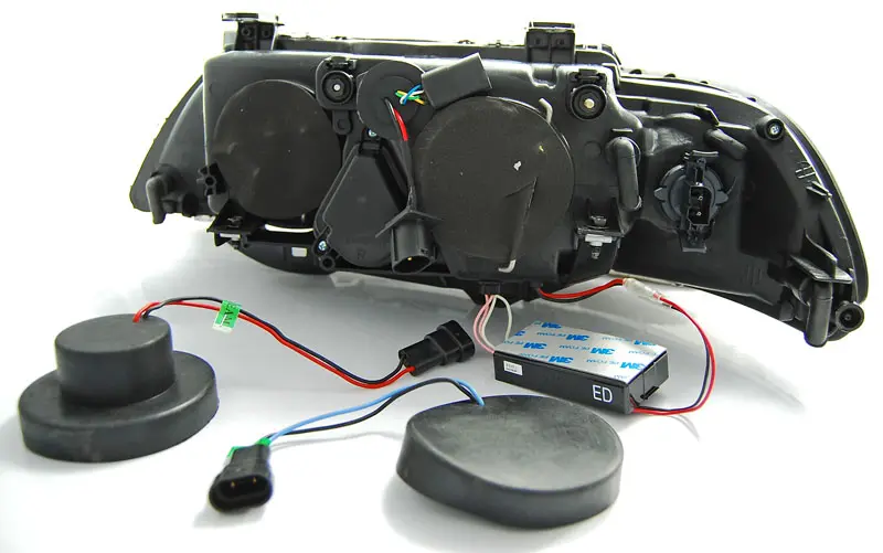 Headlights BMW E39 CCFL Angel Eyes Black – náhľad 2