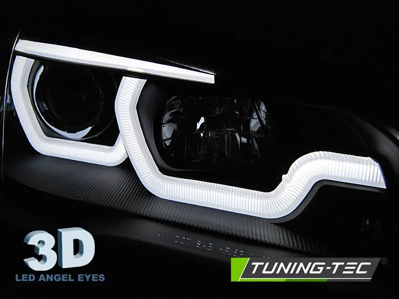 Headlights BMW X5 E70 07-13 Halogen Black – náhľad 3