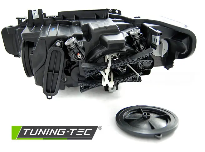 Headlights BMW F30/F31 11-15 LED Angel Eyes Black – náhľad 3