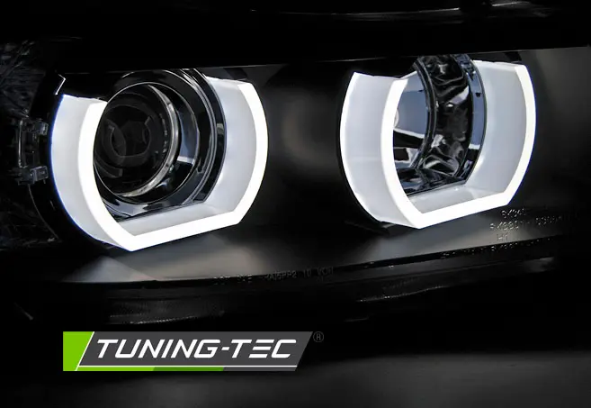 Headlights BMW E90 E91 05-08 U-Type 3D Black – náhľad 3