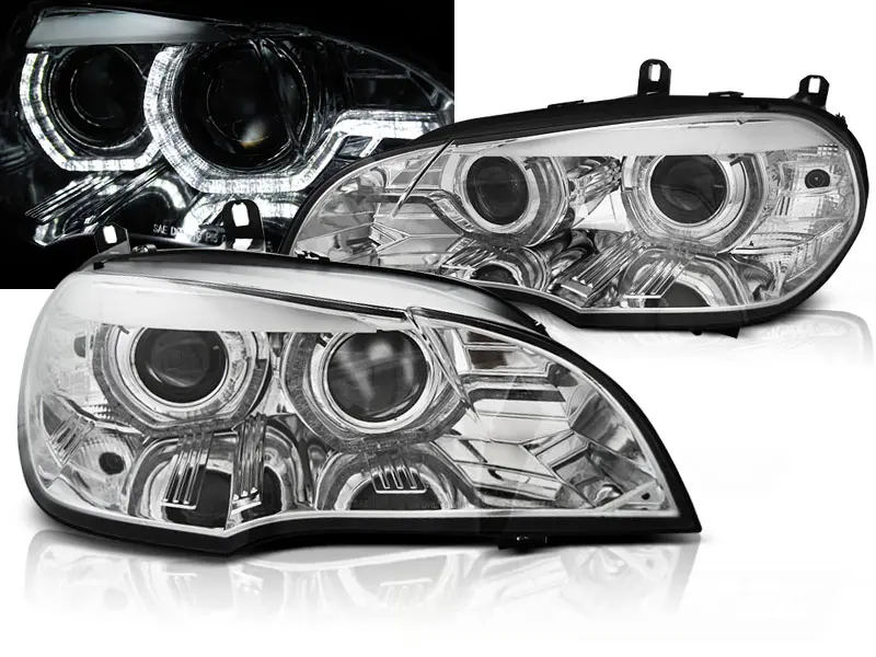 Headlights BMW E70 X5 Xenon Chrome