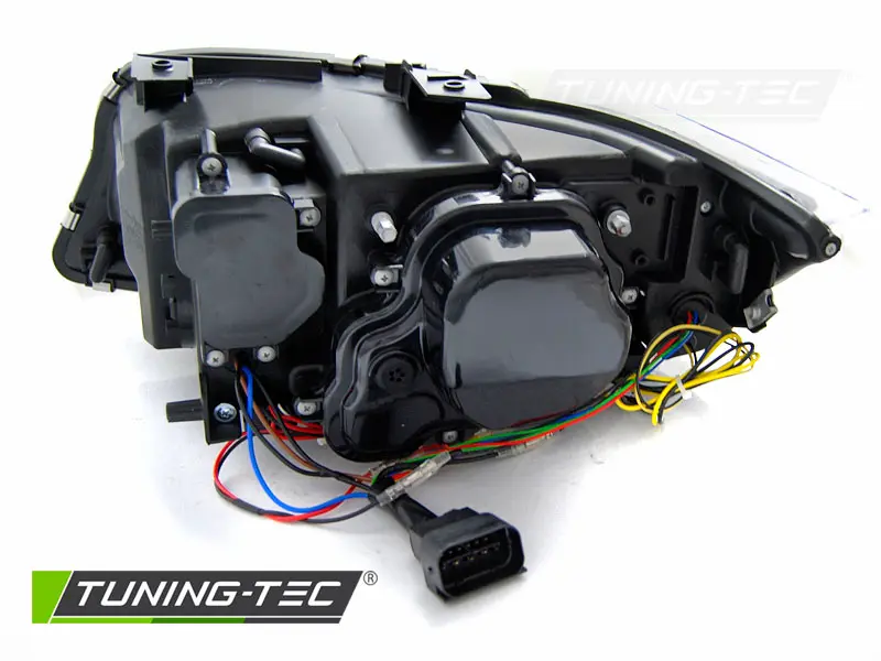 Headlights BMW E90 E91 LCI 09-11 3D Angel Eyes Black – náhľad 5