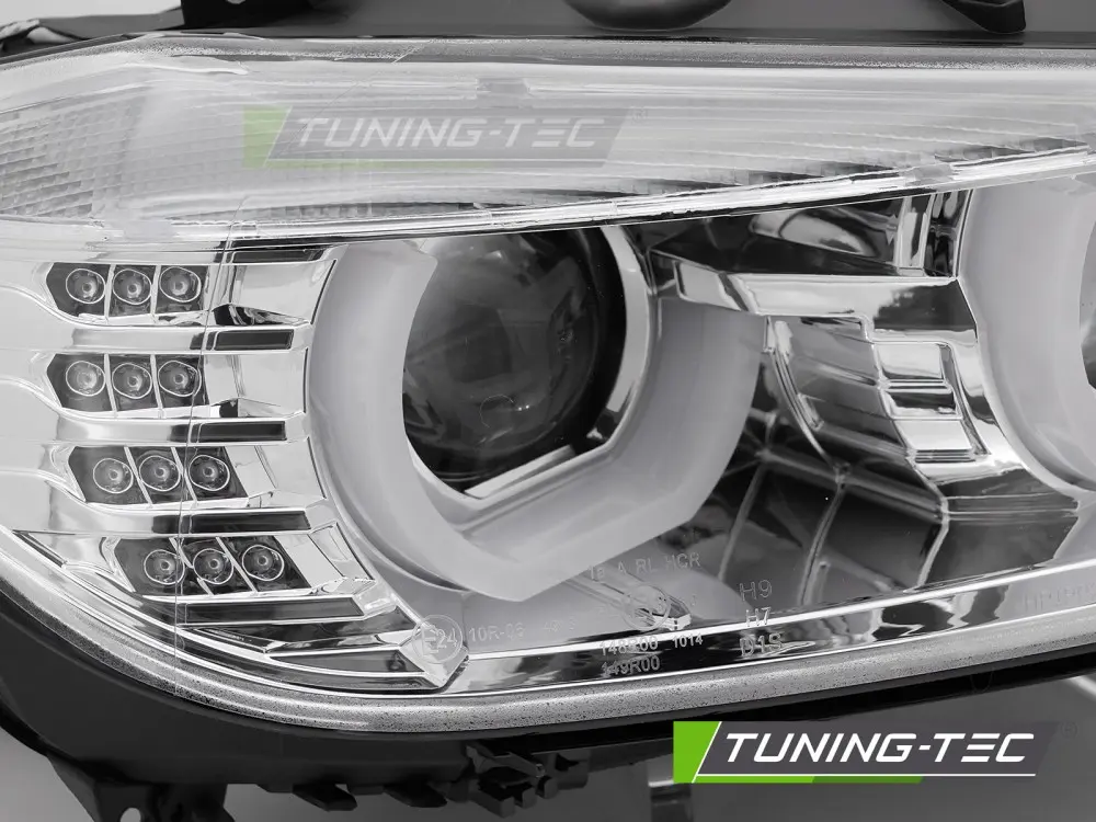 Headlights BMW F30 F31 11-15 U-Type Xenon Chrome – náhľad 2