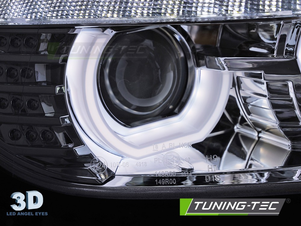 Headlights BMW F30 F31 11-15 U-Type Xenon Chrome – náhľad 4