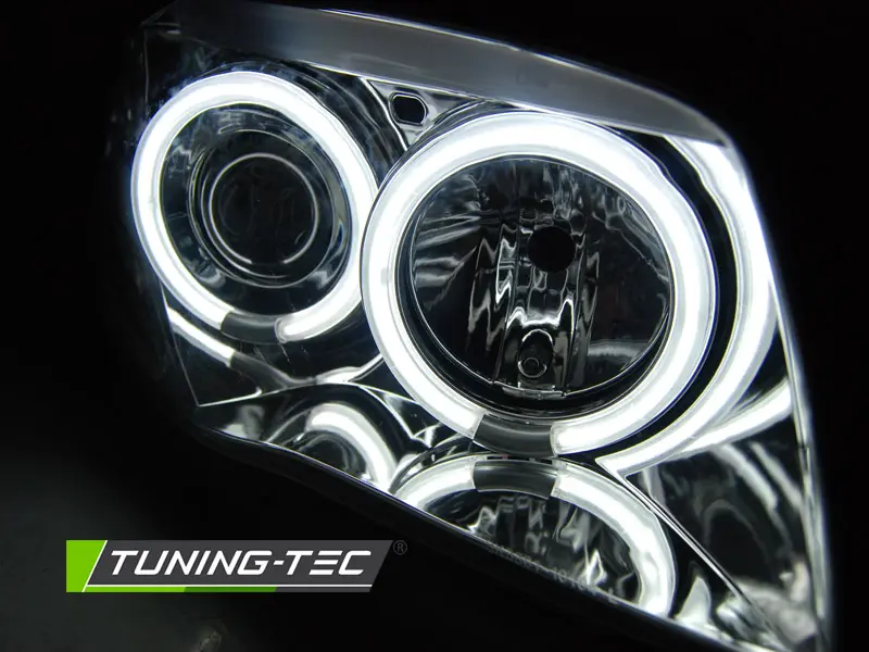Headlights BMW 1 Series E81/E87 CCFL Angel Eyes Chrome – náhľad 3