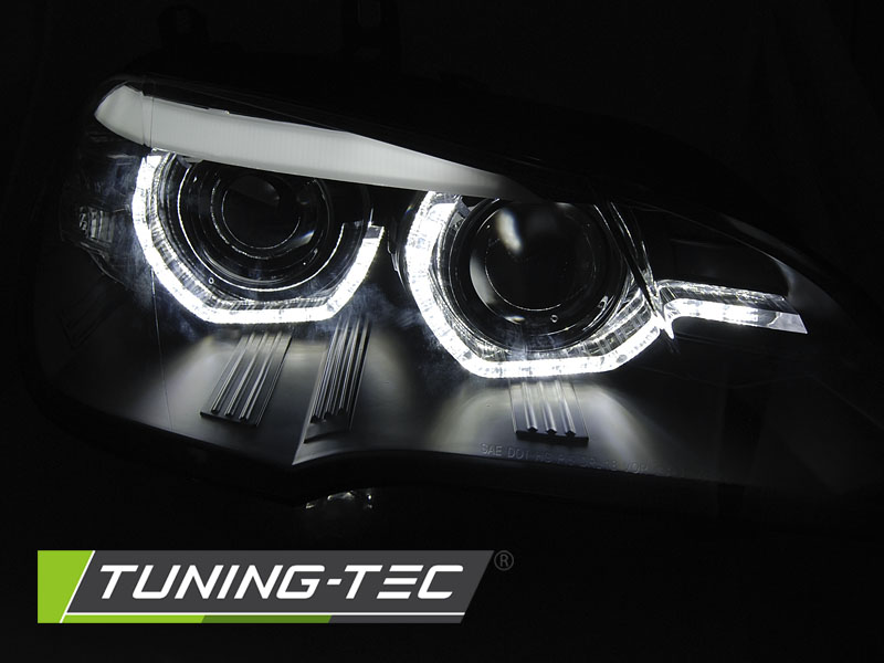 Headlights BMW X5 E70 07-13 Xenon OEM LED Black – náhľad 3