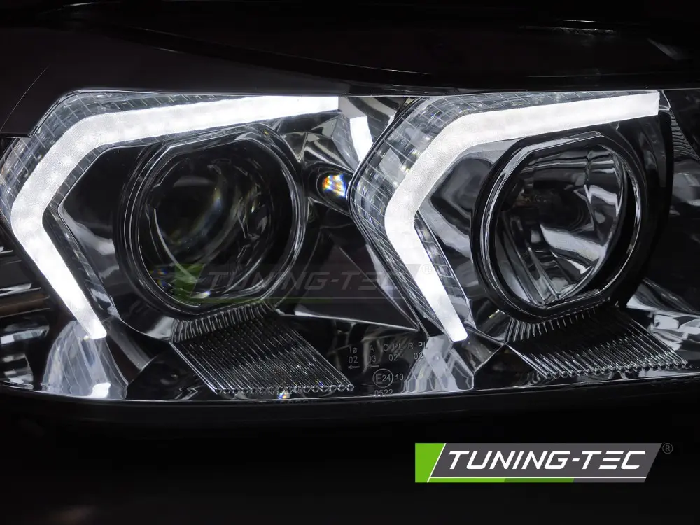 Headlights BMW E90 E91 05-08 Angel Eyes Chrome – náhľad 3
