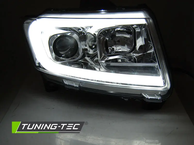 Headlights Jeep Grand Cherokee WK2 11-13 LED Dynamic Chrome – náhľad 2