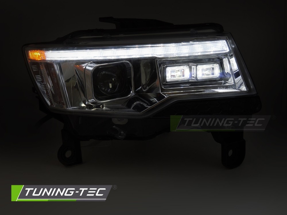 Headlights Jeep Grand Cherokee 14-21 Tube Light Chrome – náhľad 2