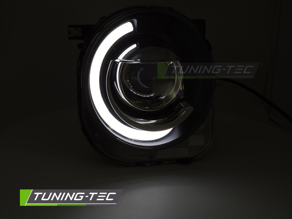 Headlights Jeep Renegade 14- Tube Light Black – náhľad 2