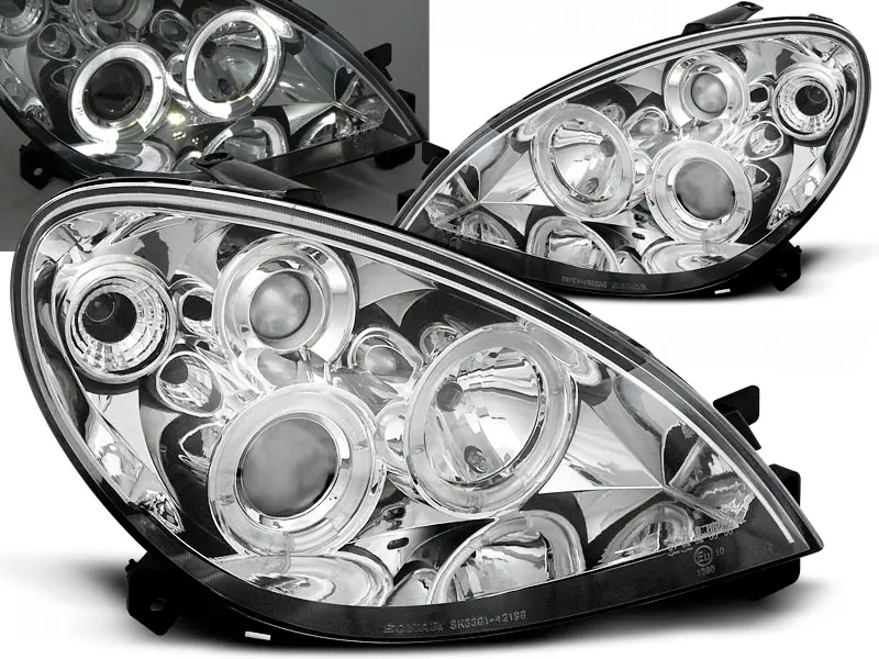 Headlights Citroën Xsara 00-04 Angel Eyes Chrome