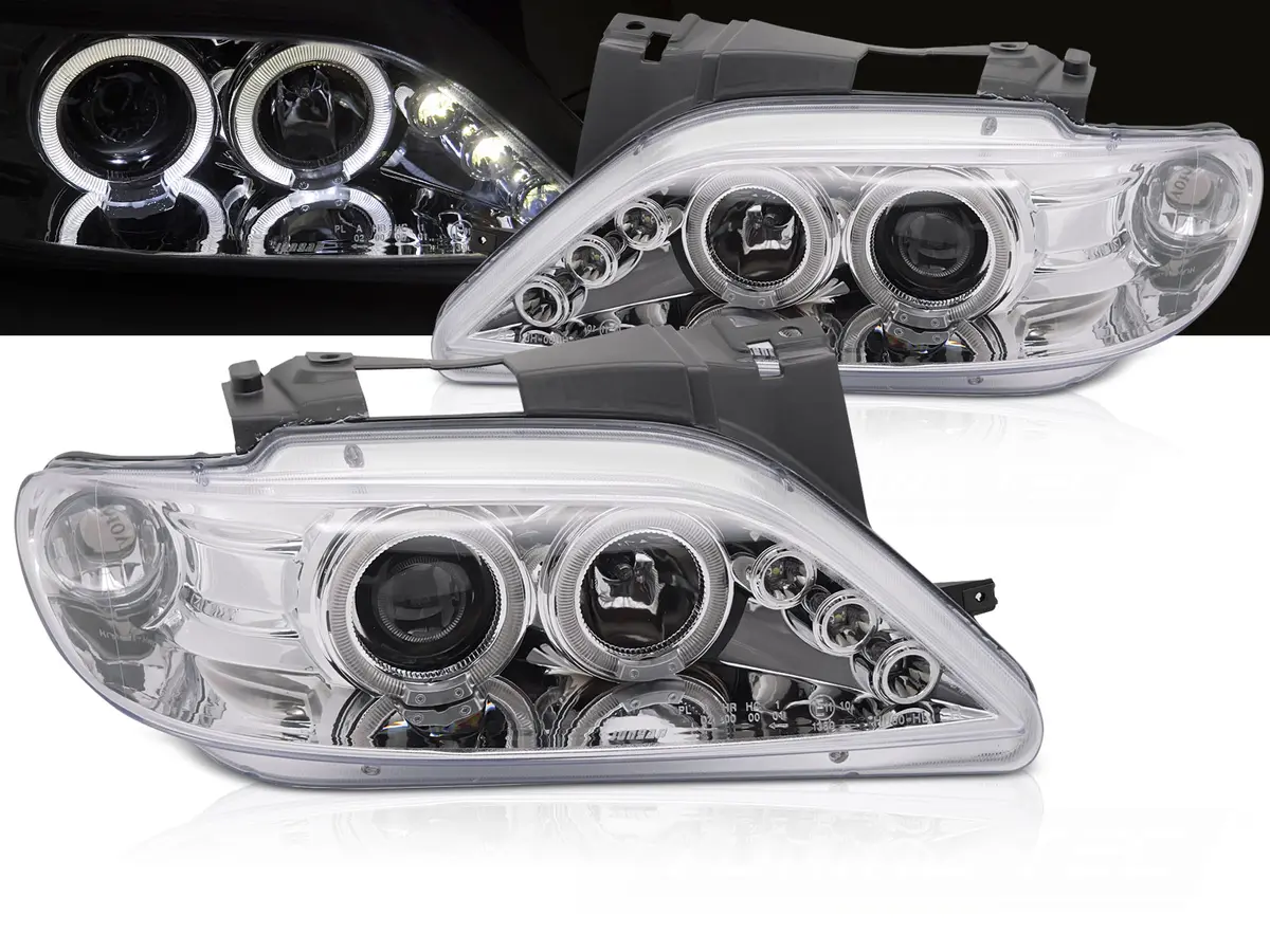 Headlights Citroën Xsara 97-00 Angel Eyes Chrome
