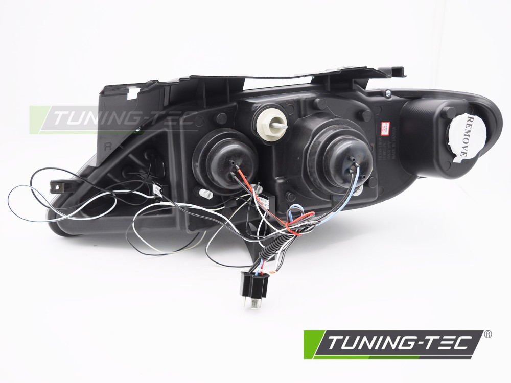 Headlights Citroën Xsara 97-00 Angel Eyes Black – náhľad 3