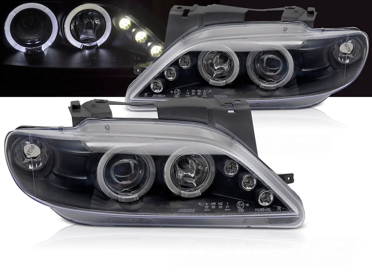 Headlights Citroën Xsara 97-00 Angel Eyes Black