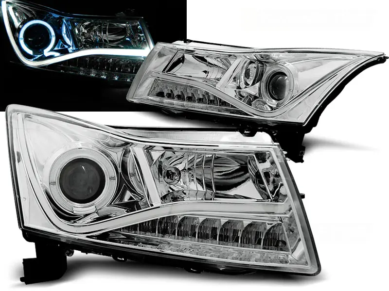 Headlights Chevrolet Cruze 09-12 Devil Eyes Chrome