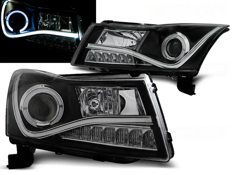 Headlights Chevrolet Cruze 09-12 Devil Eyes Black