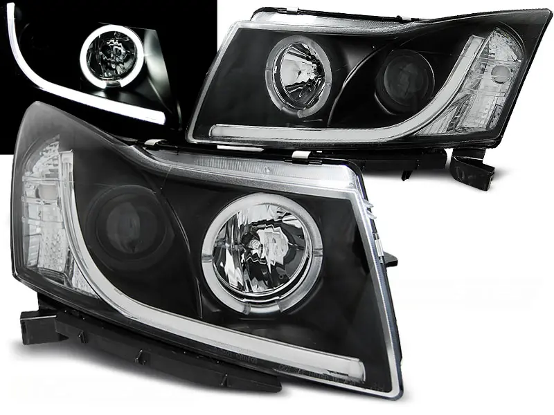 Headlights Chevrolet Cruze Tube Light Black