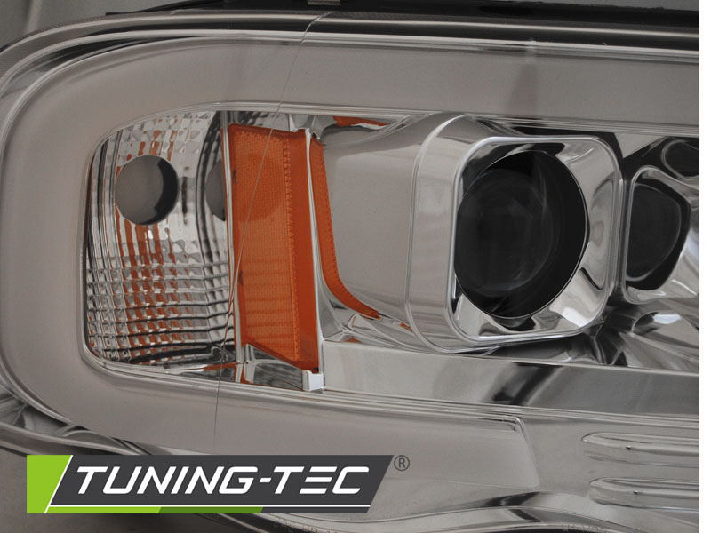 Headlights Dodge RAM 02-06 Tube Light Chrome – náhľad 2