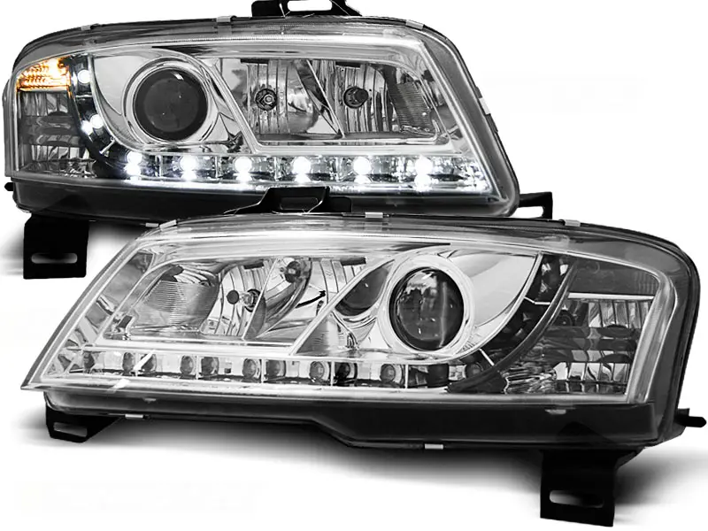 Headlights Fiat Stilo 01-08 3D Devil Eyes Chrome